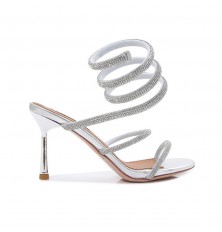 Elegant heel sandals with...