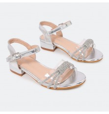 diaphanous sandal with...