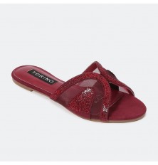 Elegant slipper with tulle...