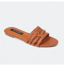 Leather casual flat...