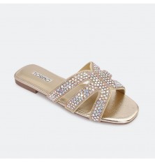 stylish slipper with strass