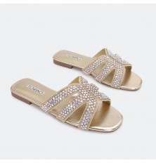 stylish slipper with strass