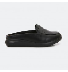 slide shoes from leather