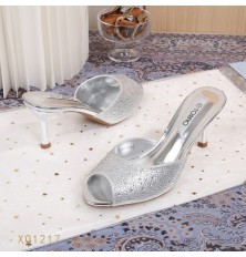 Sparkling stiletto peep-toe...