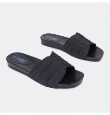 KX2549 Flat slippers with a...