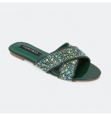 ZX2566 Shiny flat slippers