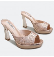 Luxurious stiletto peep-toe...