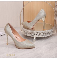 Stylish shiny high-heeled...