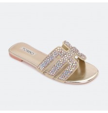 chic flat slipper with...