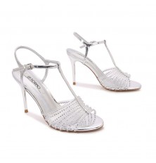 Stiletto T-strap sandals