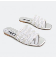 flat sandal embossed by...