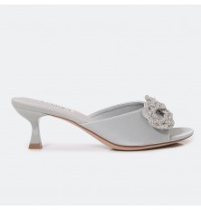 crystal bowknot small heel...