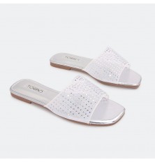 Flat slipper from tulle...